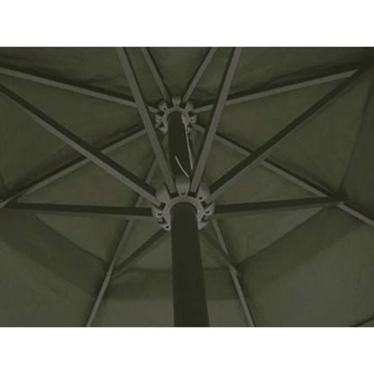 vidaXL Garden Parasol Green Aluminium 500 cm 3