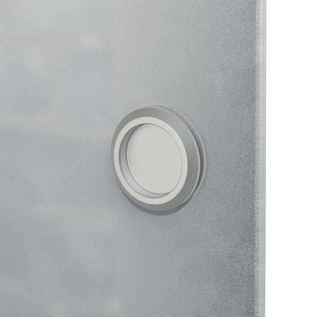 vidaXL Sliding Door Glass and Aluminium 178 cm Silver 3