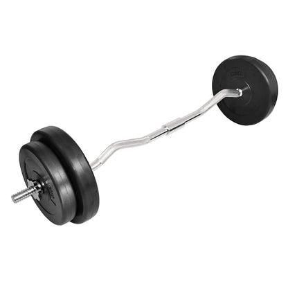 vidaXL Curl Barbell with Plates