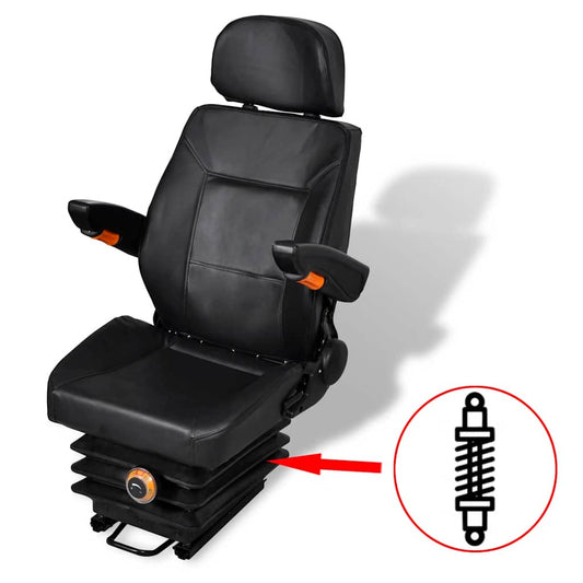 210158 vidaXL Tractor Seat with Suspension 1