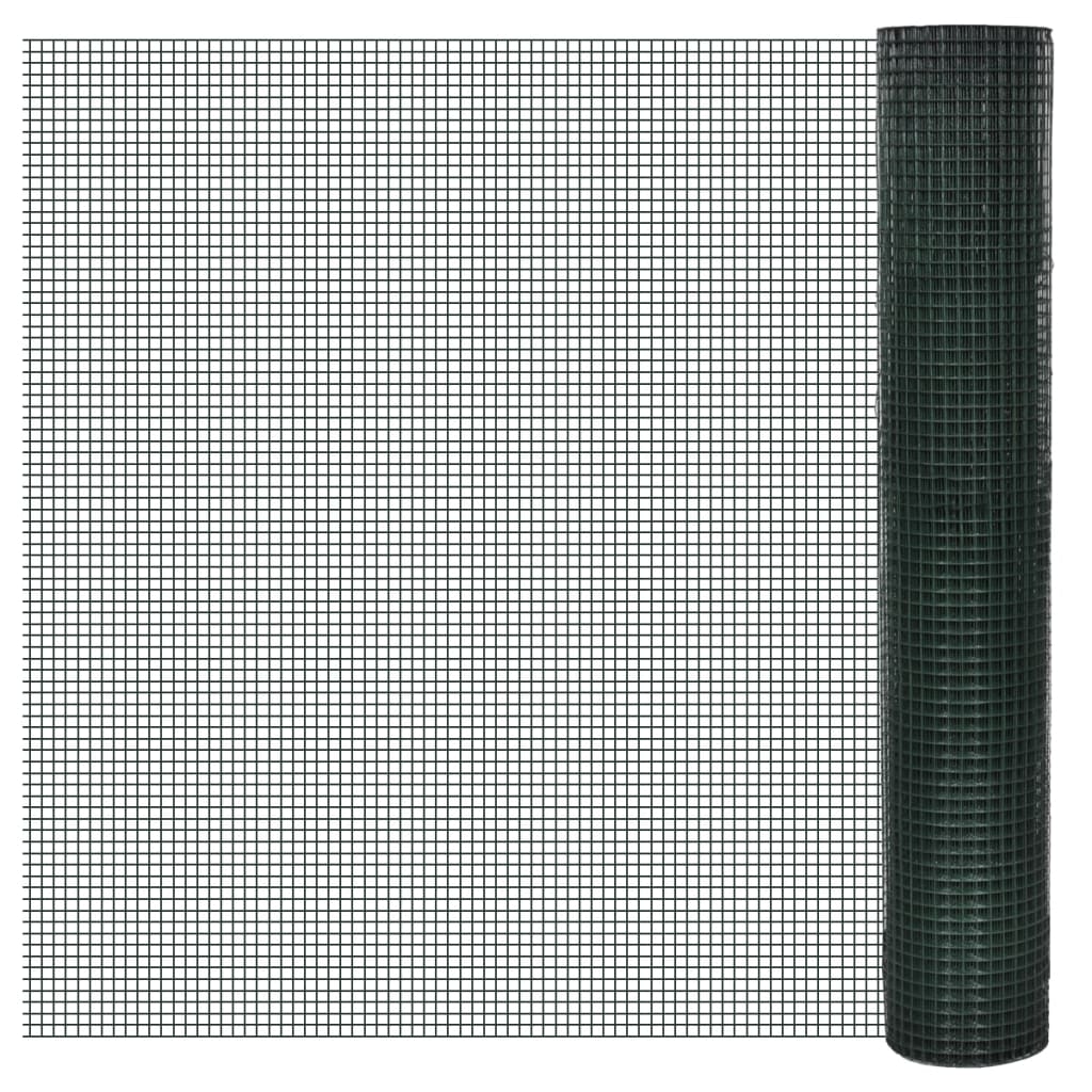 Welded Wire Fence 1000 x 40 cm Green Length 25 mm 10 x 0.4 m – 50 x 0.8 m 25 x 1 m