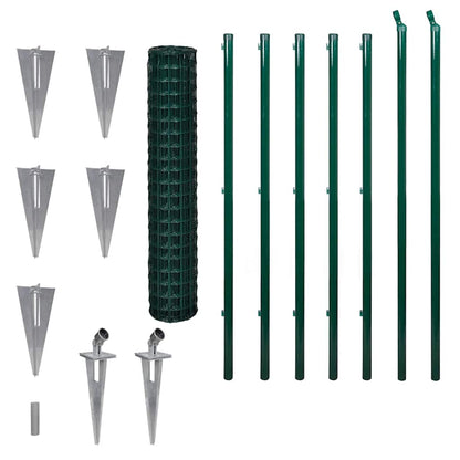 Euro Fence Steel 10x1,7 m Green 1.5 m