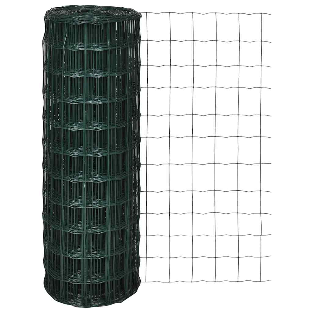 Euro Fence Steel 10x1,7 m Green 25 m 1 m
