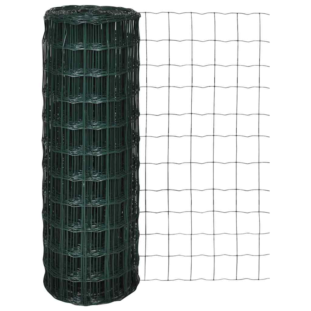 Euro Fence Steel 10x1,7 m Green 25 m 1.2 m