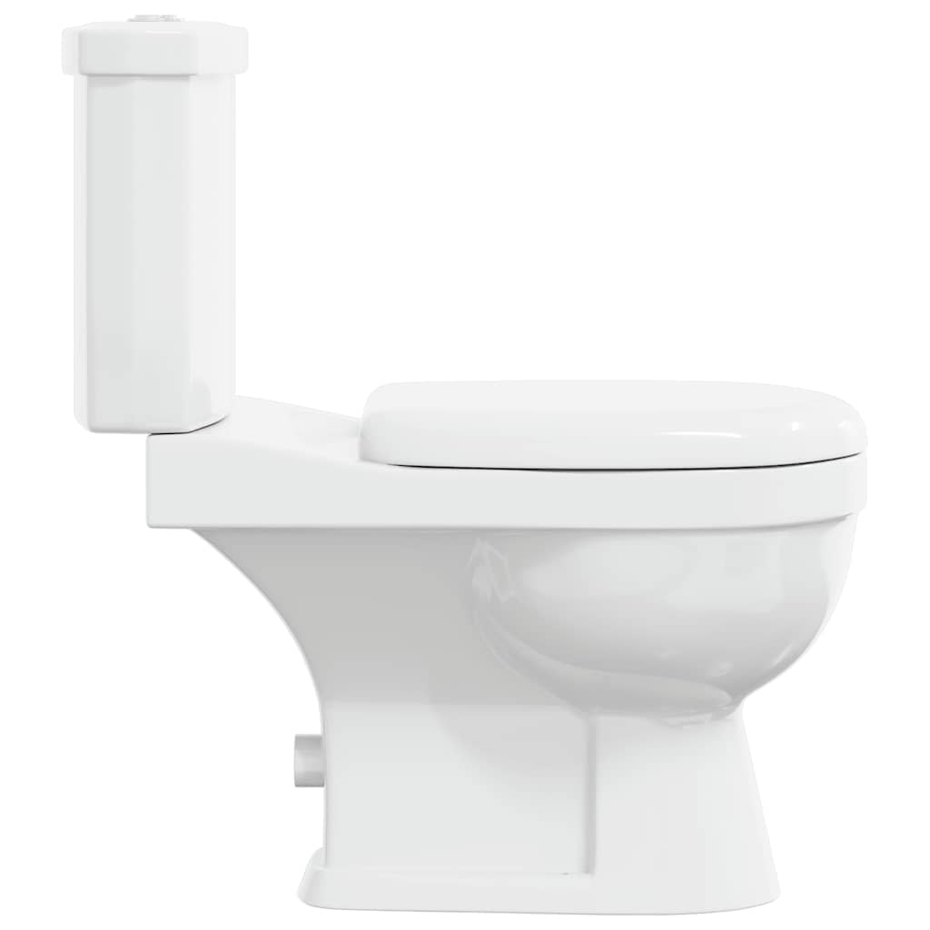 vidaXL Toilet With Cistern White 5
