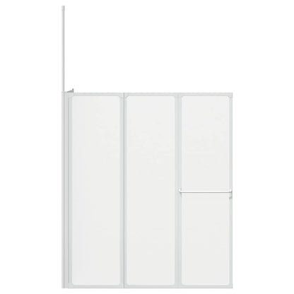 Shower Bath Screen Wall L Shape 70 x 120 x 137 cm 4 Panels Foldable 4