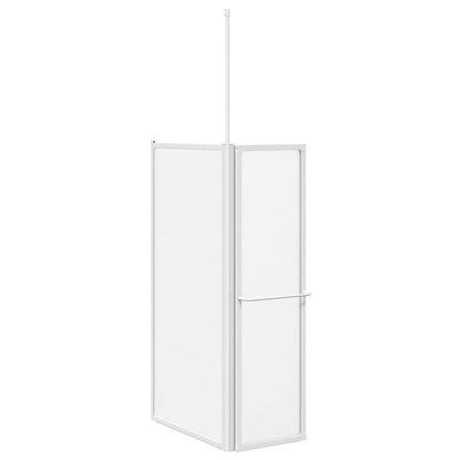 Shower Bath Screen Wall L Shape 70 x 120 x 137 cm 4 Panels Foldable 6