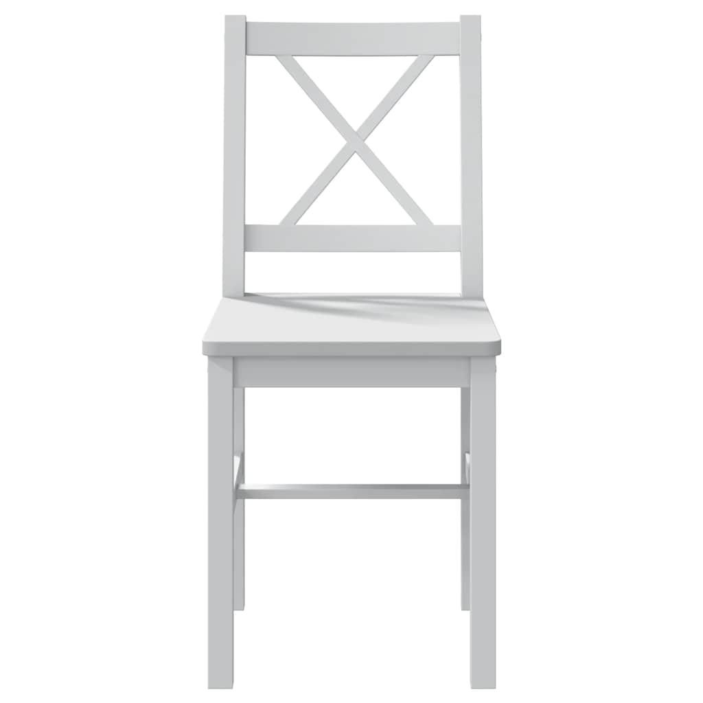 vidaXL 5 Piece Dining Set White 6