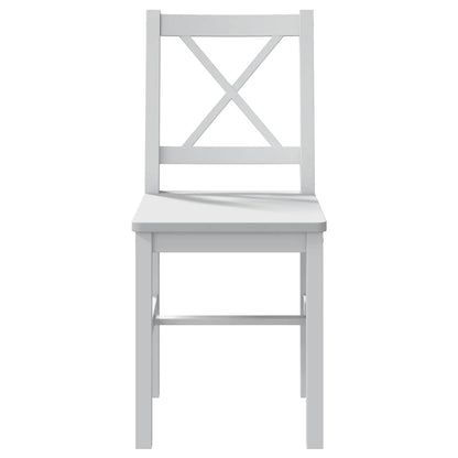 vidaXL 5 Piece Dining Set White 6