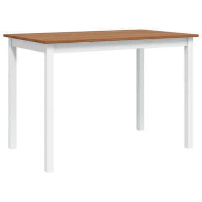 vidaXL 5 Piece Dining Set Brown and White 4