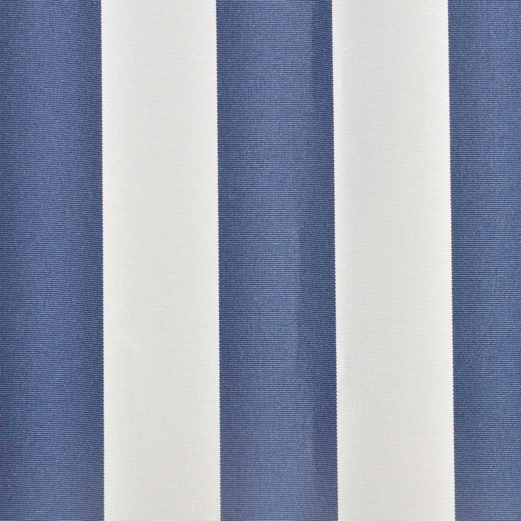 Awning Replacement Fabric 600x300 cm Polyester Drop 3 m Width 6 m Blue and white