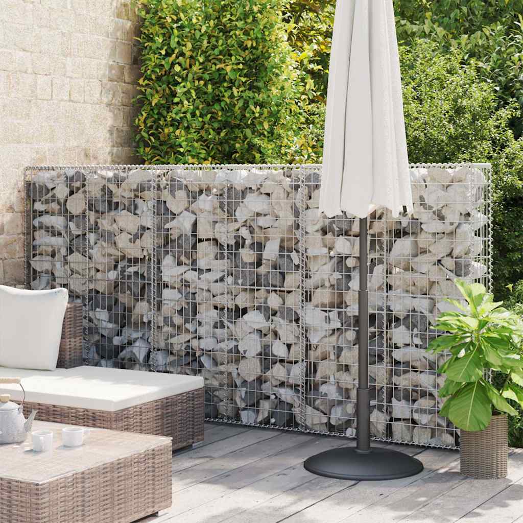 Gabion Basket with Lids Galvanised Wire 150 cm 100 cm