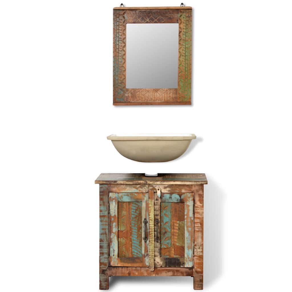 vidaXL Bathroom Cabinet | Multicoloured 4