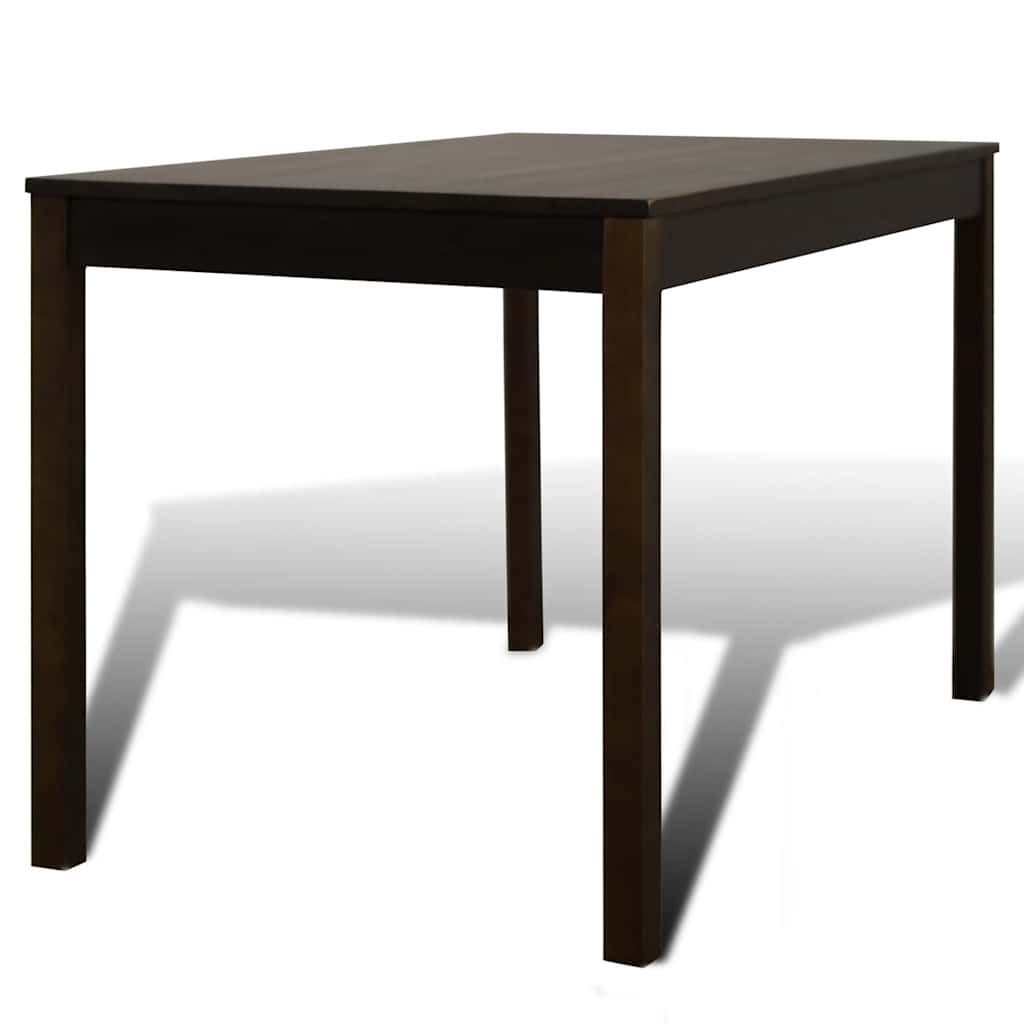 241221 Wooden Dining Table with 4 Chairs Brown 4