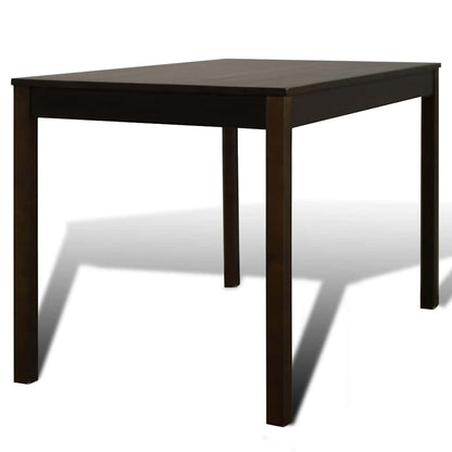 241221 Wooden Dining Table with 4 Chairs Brown 4