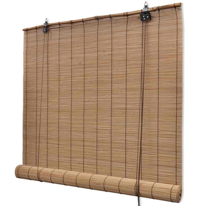 vidaXL Roller Blind Bamboo Drop 160 cm Brown