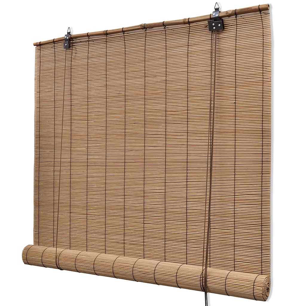 Roller Blind Bamboo Drop 160 cm Brown 140 cm
