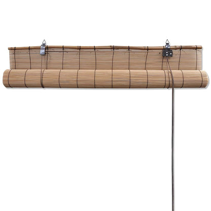 Roller Blind Bamboo Drop 160 cm Brown 140 cm