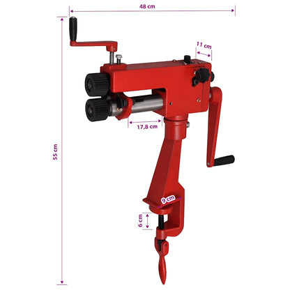 vidaXL Manual Tube Beading Machine 6