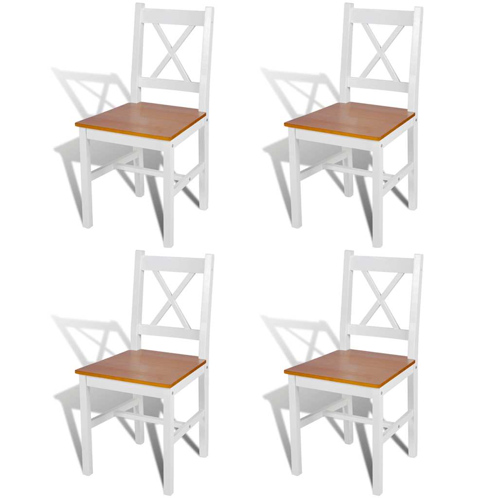 vidaXL Dining Chairs Pinewood