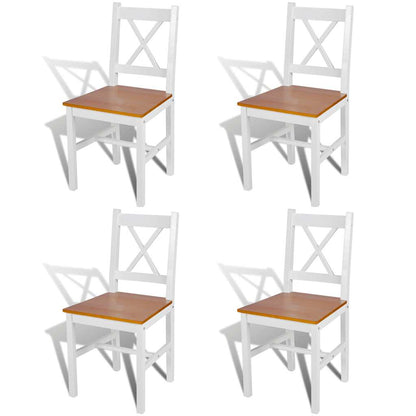 vidaXL Dining Chairs Pinewood