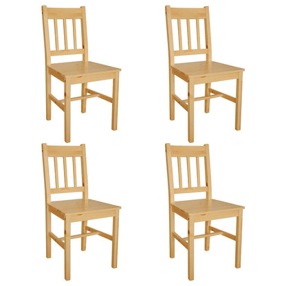 vidaXL Dining Chairs Pinewood