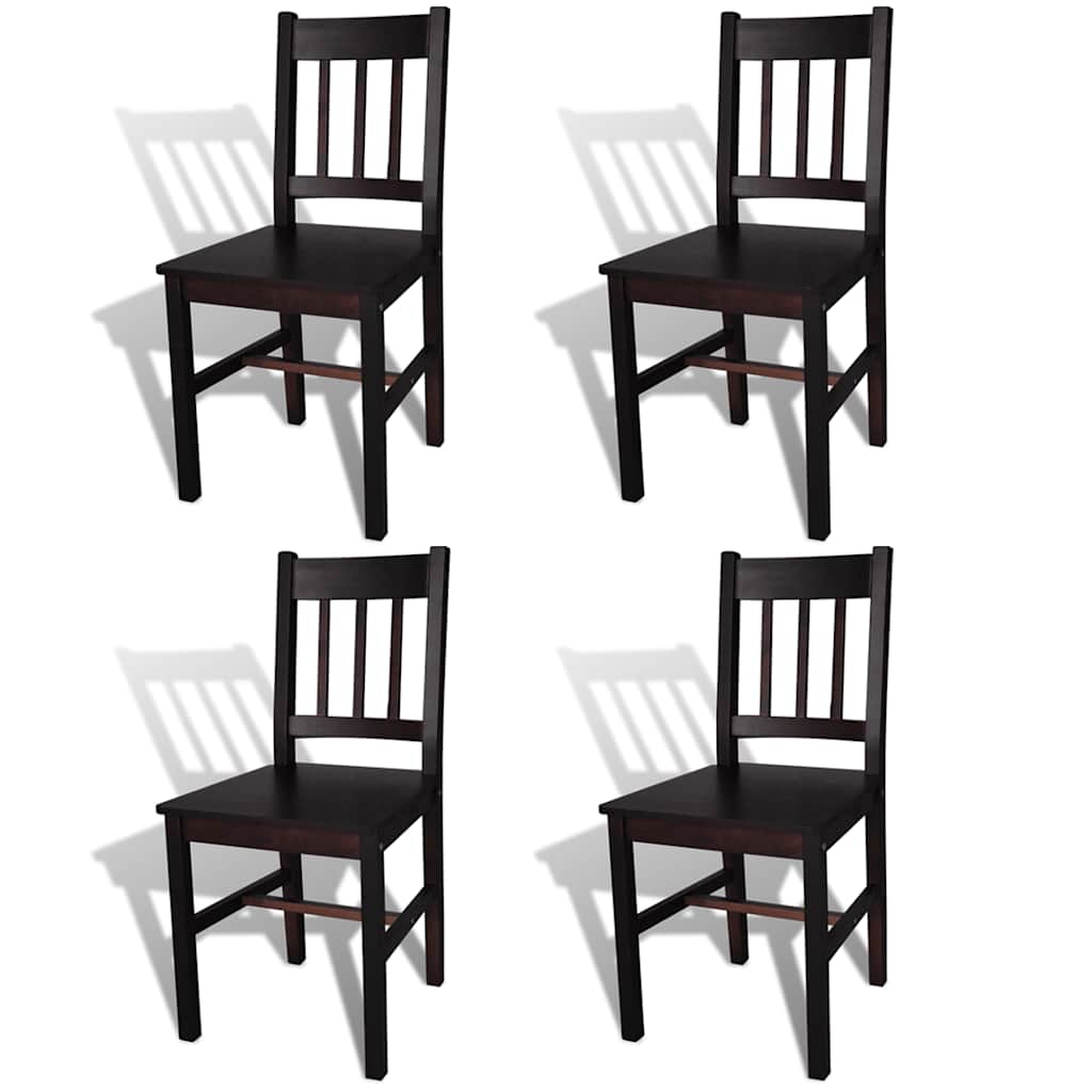 vidaXL Dining Chairs Pinewood