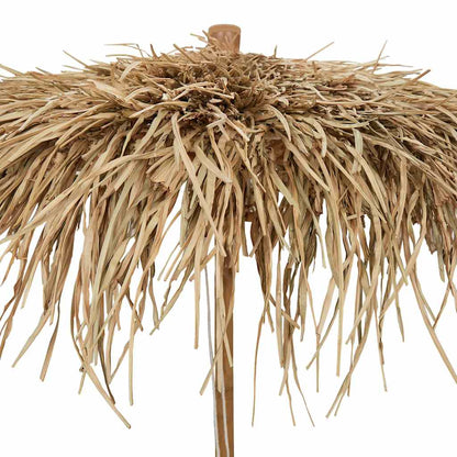 vidaXL Bamboo Garden Parasol 270 cm with Banana Leaf Roof 5