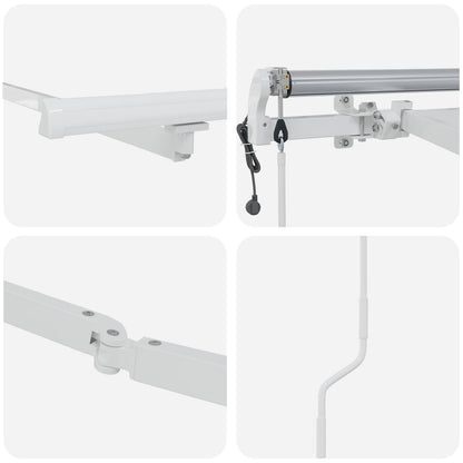 vidaXL Awning Frame 4x3 m Automatic Roll-back Aluminium 6