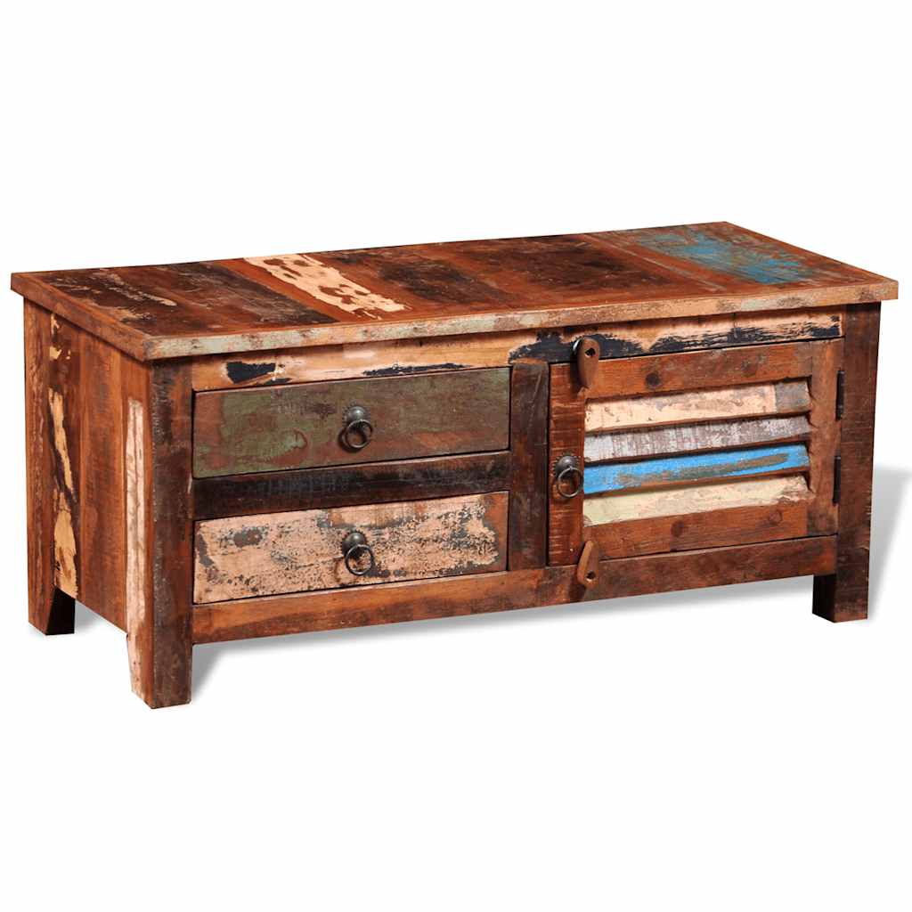 vidaXL Reclaimed TV Hi-Fi Cabinet Side Cabinet Solid Wood 2