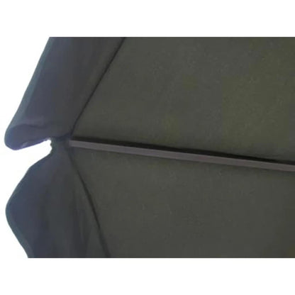 vidaXL Aluminium Garden Parasol with Portable Base Green 4
