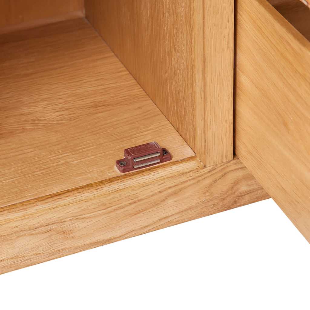 241677 vidaXL Sideboard with 3 Drawers 110x33,5x70 cm Solid Oak Wood 5