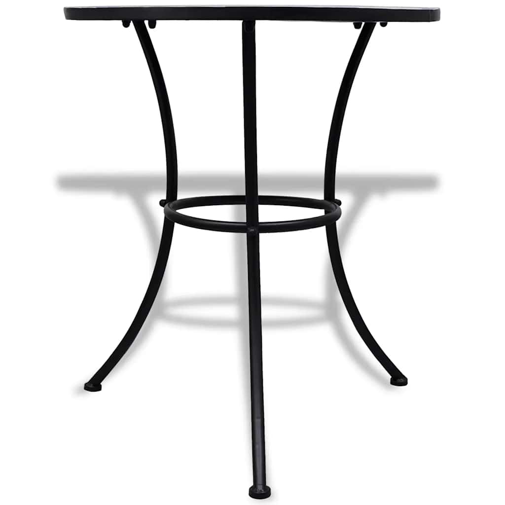 3 Piece Bistro Set Ceramic Tile Blue and white Round