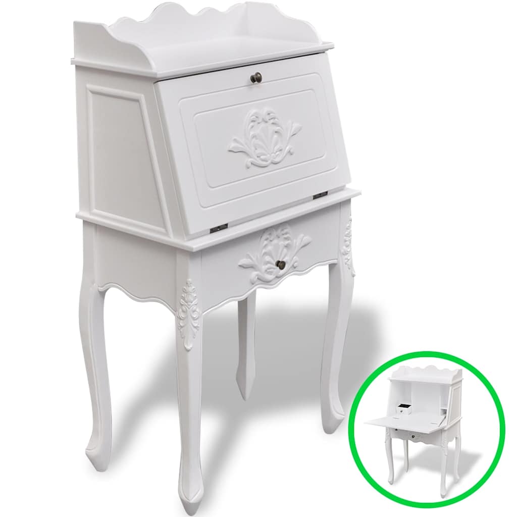 vidaXL Wooden French Secretary Desk 2