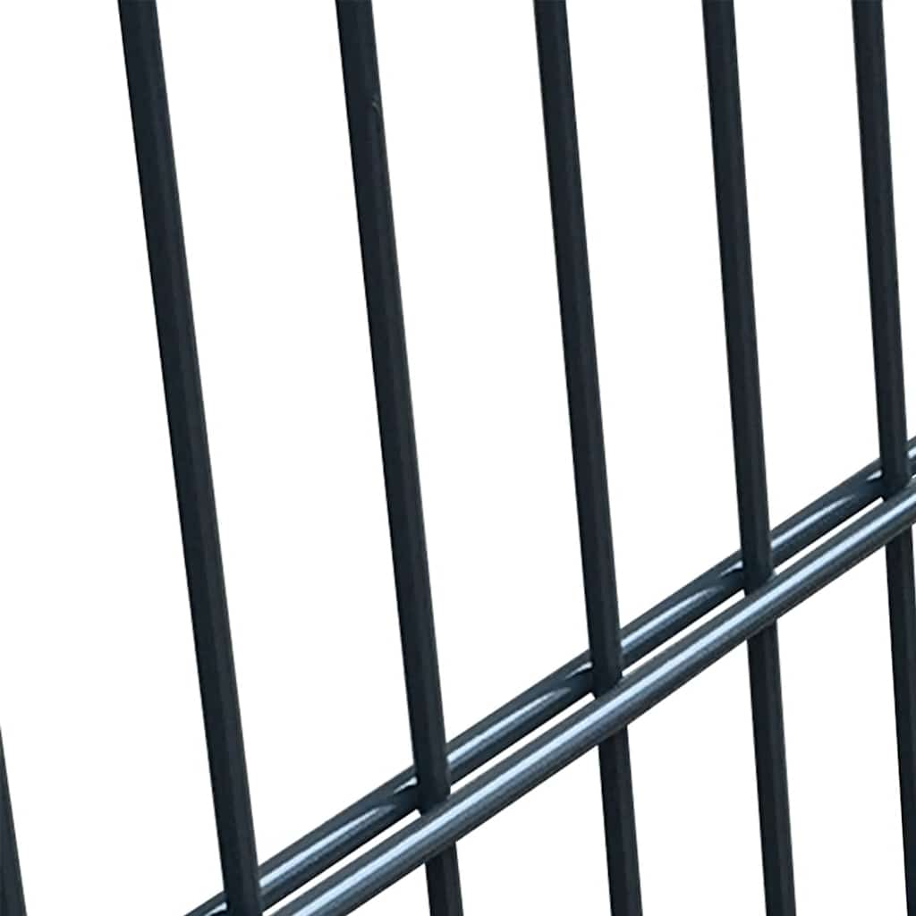 141745 vidaXL 2D Fence Gate (Single) Anthracite Grey 100x180 cm 5