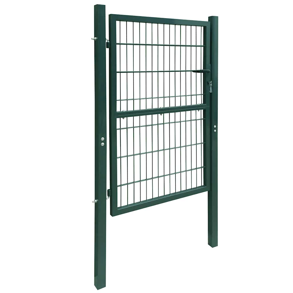 vidaXL 2D Fence Gate (Single) Green 100x140 cm 2