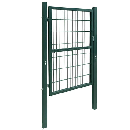 vidaXL 2D Fence Gate (Single) Green 100x140 cm 2