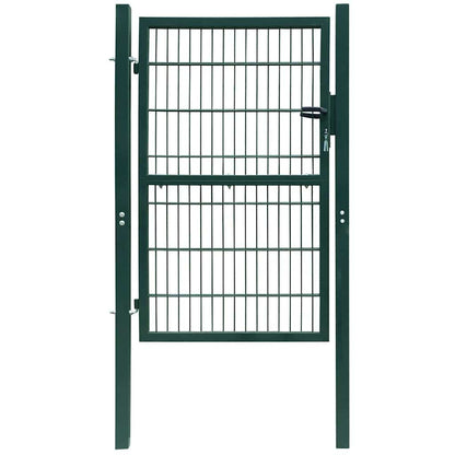 141752 vidaXL 2D Fence Gate (Single) Green 100x180 cm 1