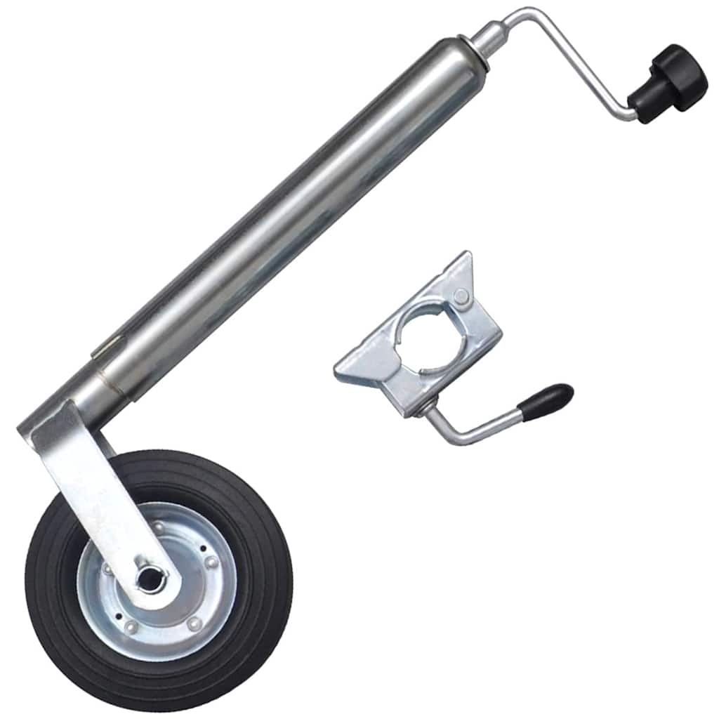 Trailer 48 mm Galvanised Steel Jockey wheel + clamp