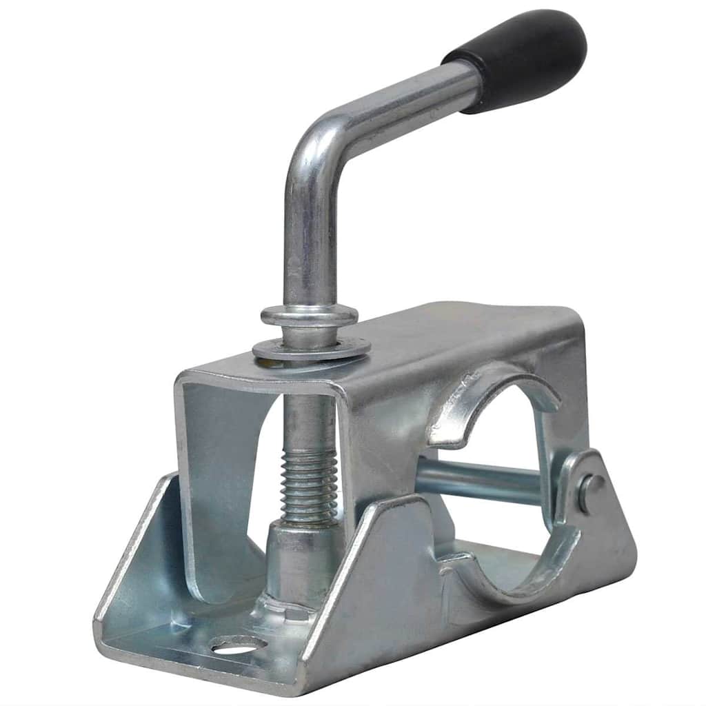 Trailer 48 mm Galvanised Steel Jockey wheel + clamp