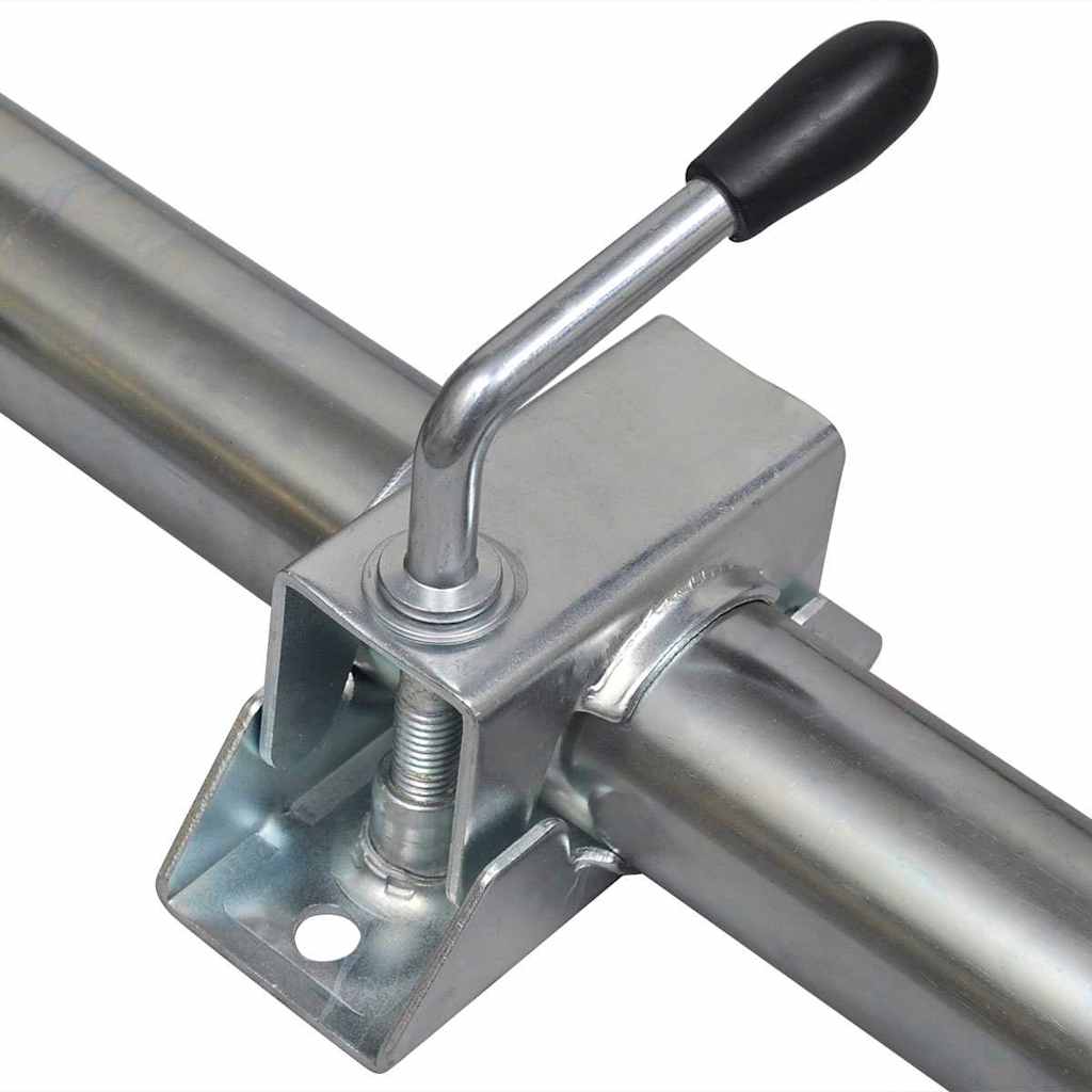 Trailer 48 mm Galvanised Steel Jockey wheel + clamp