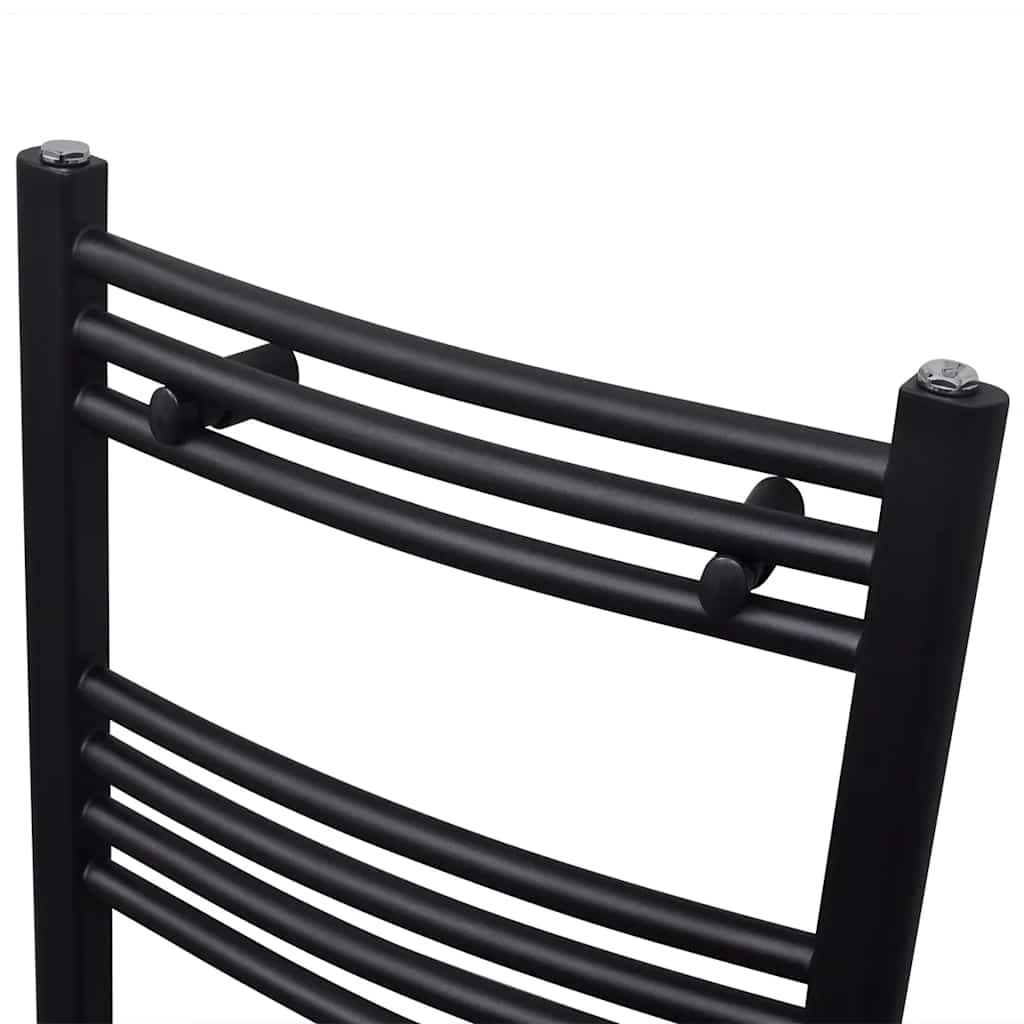 Bathroom Central Heating Towel Rail Radiator Curve Curved 500 mm 1160 mm