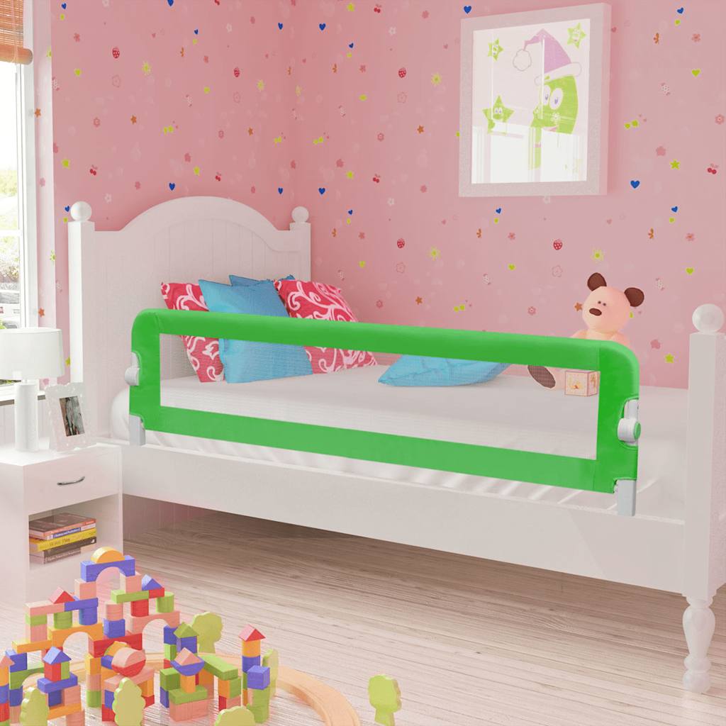 vidaXL Toddler Safety Bed Rail 150 x 42 cm Green 1