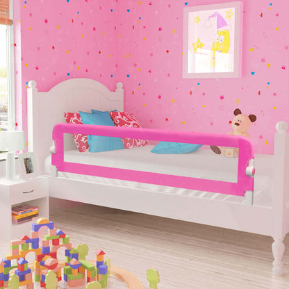 vidaXL Toddler Safety Bed Rail 150 x 42 cm Pink 1