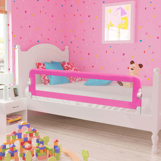 vidaXL Toddler Safety Bed Rail 150 x 42 cm Pink 1
