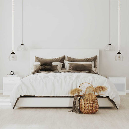 Bedside Cabinets 2 pcs with Drawer White