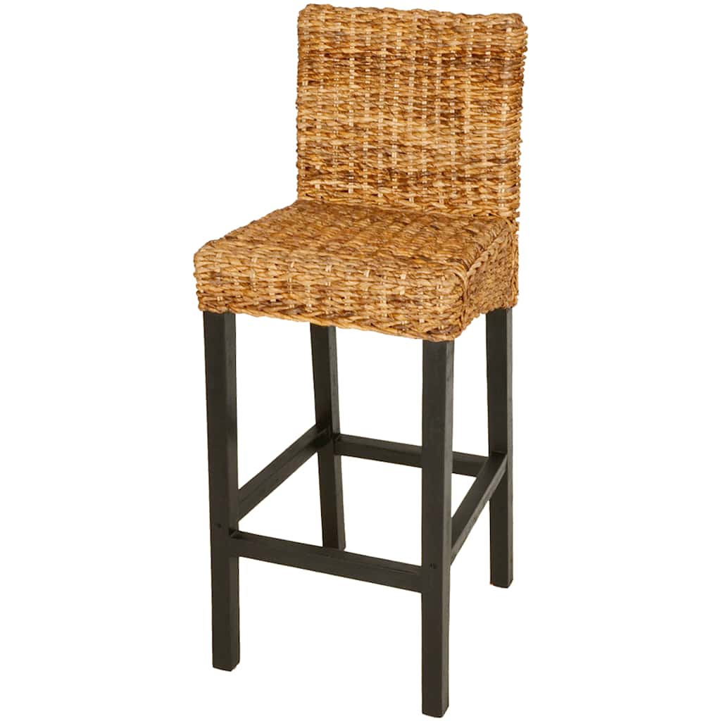 vidaXL Bar Stool | Set of 2 | Dark Brown | Mango wood | Standard | Tough 2