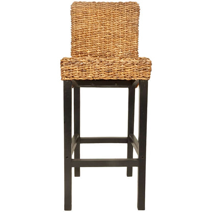 vidaXL Bar Stool | Set of 2 | Dark Brown | Mango wood | Standard | Tough 3