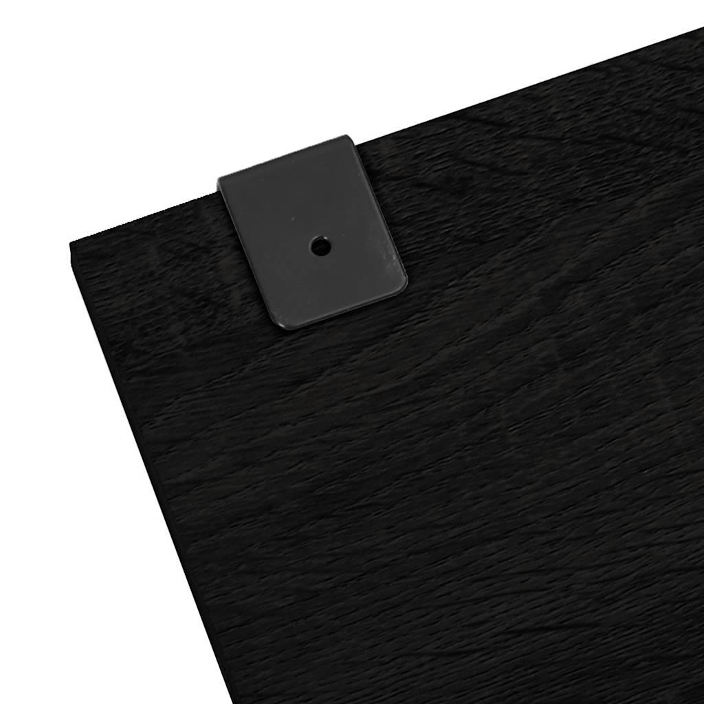 vidaXL 6 Piece Bathroom Furniture Set Black Engineered Wood 6