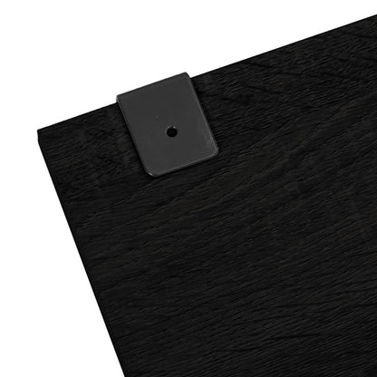 vidaXL 6 Piece Bathroom Furniture Set Black Engineered Wood 6
